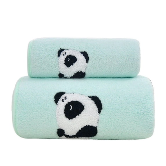 Giyblacko Bath Towels Coral Fleece Can Absorb Water Wash Face With Take A Bath Thicken Creative Adult Couple Gift Towel Large Bath Towel Set