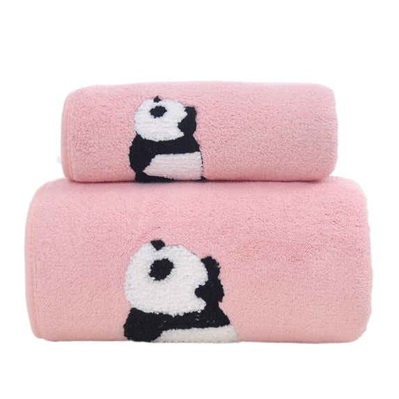 Giyblacko Bath Towels Coral Fleece Can Absorb Water Wash Face With Take A Bath Thicken Creative Adult Couple Gift Towel Large Bath Towel Set