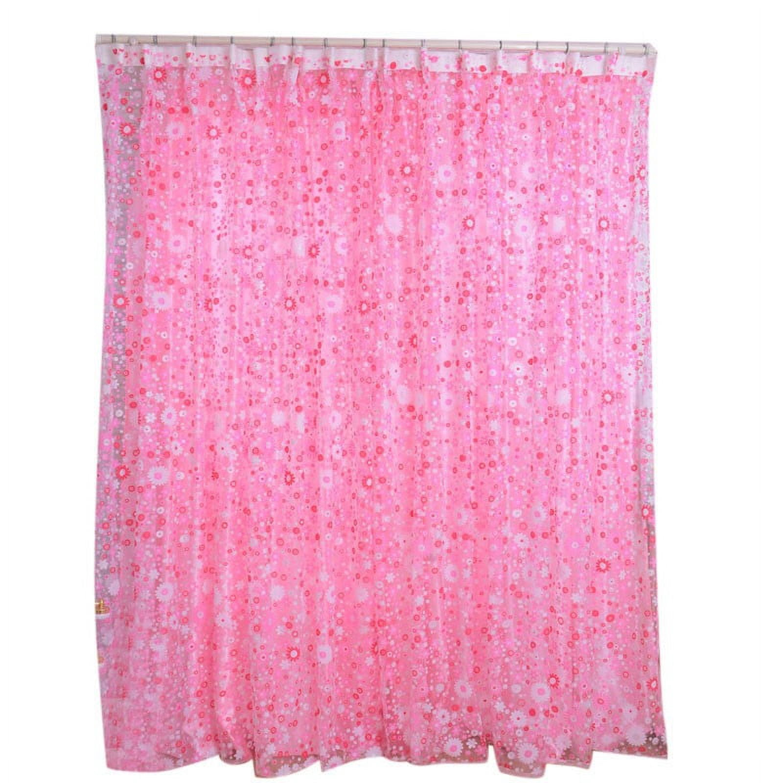 Giyblacko Blackout Curtains Window Floral Scarf Pink Door Curtain Divider Room Print Voile Curtain Home Decor