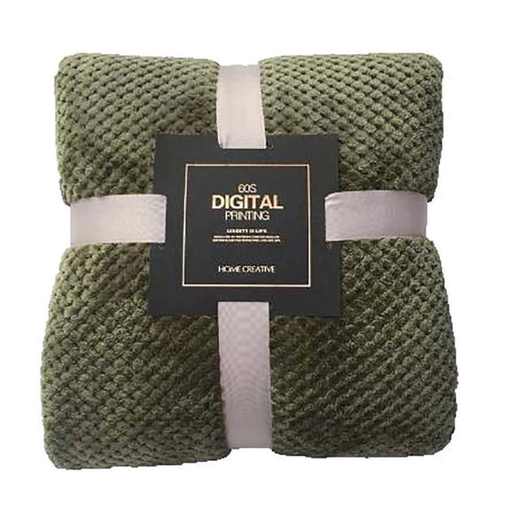 Giyblacko Blanket Breathable Bed Warm Fleece Thick Blankets Soft Mesh Flannel Large Plaid Blanket Home Textiles