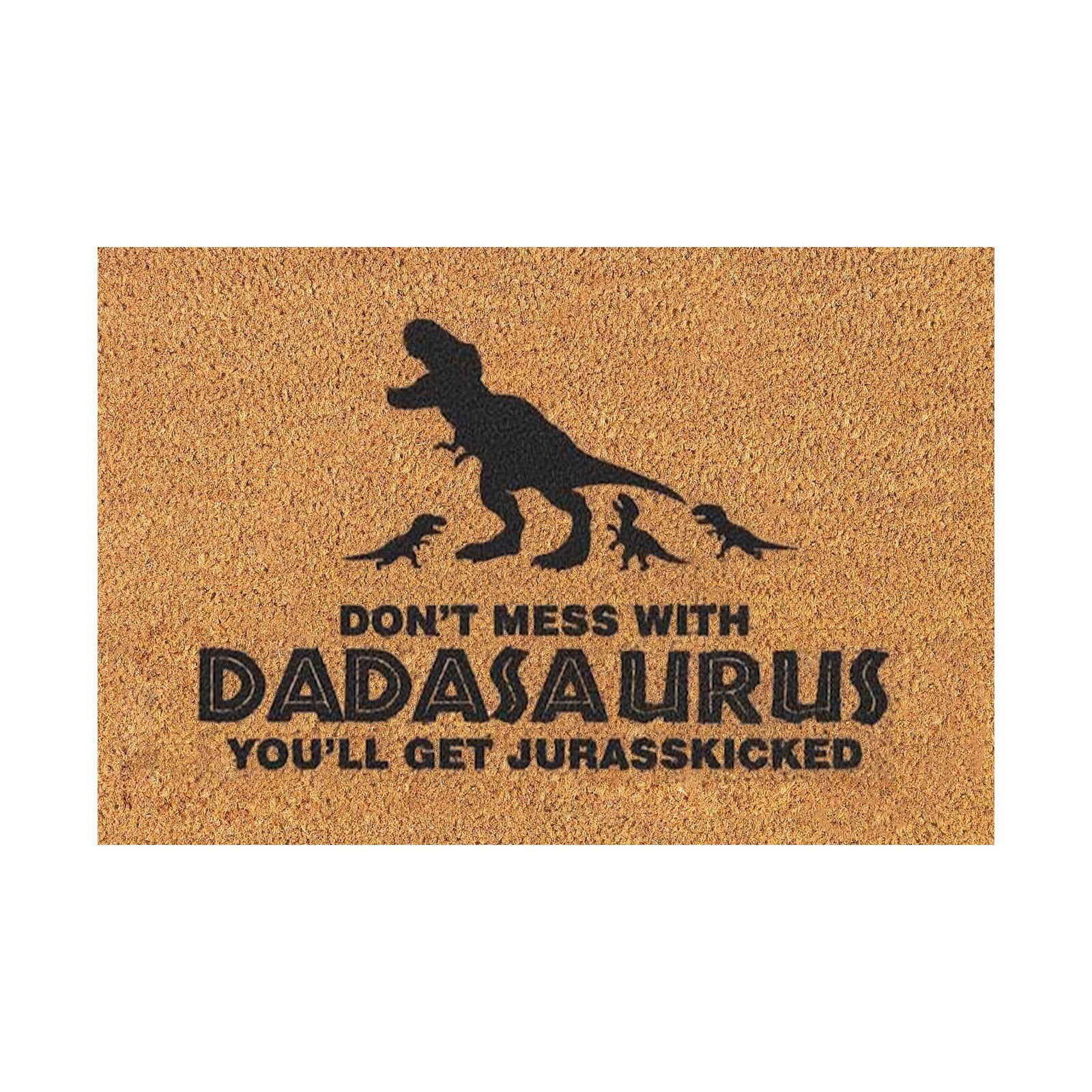 Giyblacko Carpet Door Mats DONT MESS WITH AURU YOU’LL GET JURASSKICKED