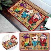 Giyblacko CarpetFun Christmas Door Mat Welcome Entrance Slip Indoor Door Mat For Front Door/Bathroom/Garden/Kitchen