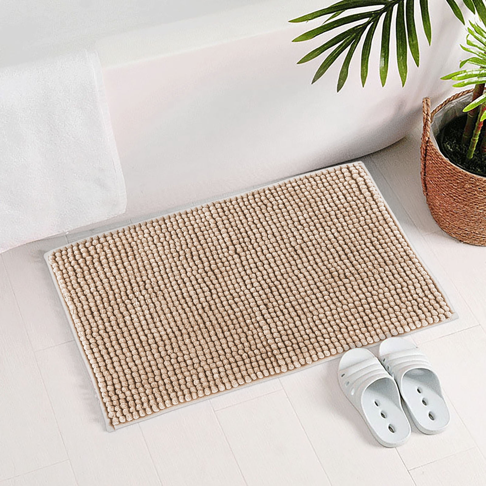 Giyblacko CarpetShort Wool Plain Color Floor Mat Bathroom Avoid