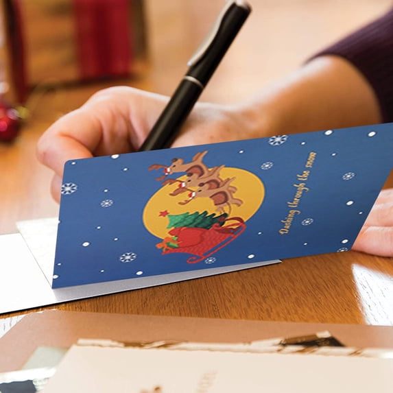 Giyblacko Christmas Cards Christmas Honeycomb Greeting Card Christmas Three-dimensional Blessing Holiday Card