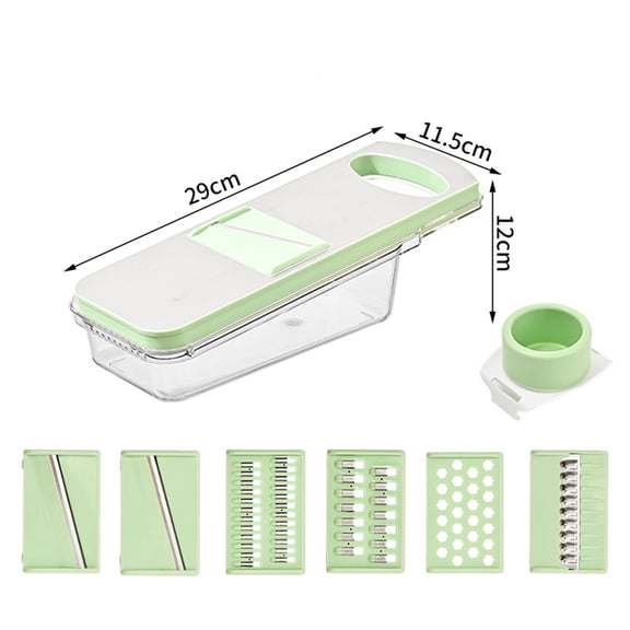 Clearance Vegetable Cutter under $15,7 In 1 Adjustable Vegetable Slicer Stainless Steel Kitchen Slicer Grater For Vegetable Slicer Cucumber Slicer Thin Slicer Vegetable Slicer