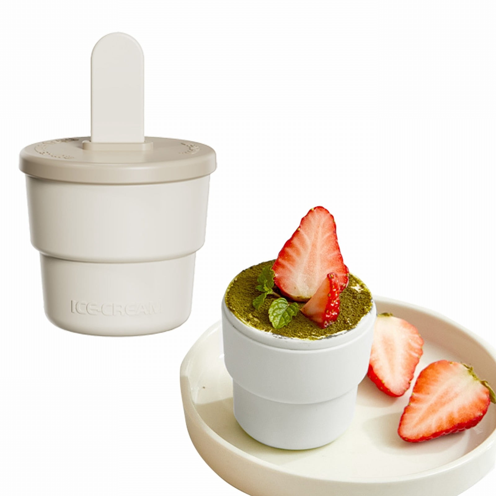 Giyblacko Clearance Ice Cream Mold 2 In 1 Ice Containers For Homemade ...