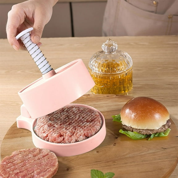 Giyblacko Meat Mincer Burger Patty Maker Adjustable Thickness Non Stick Burger For Barbecue Grilling Kitchen Gadget Beef Sausage Meat Plate Beef Veggie Burger