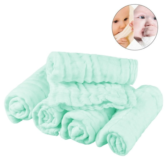 Giyblacko Pretty See Organic Cotton Baby Wipes Soft Newborn Baby Face Towel Natural Baby Muslin Washcloths And Towels For Sensitive Skin Set Of 5