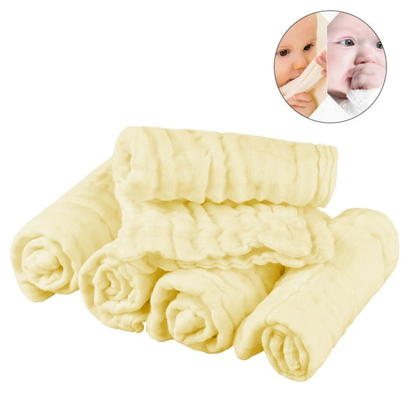Giyblacko Pretty See Organic Cotton Baby Wipes Soft Newborn Baby Face Towel Natural Baby Muslin Washcloths And Towels For Sensitive Skin Set Of 5