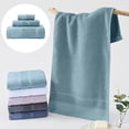 thumbnail image 1 of Giyblacko Cotton 3 Pcs Or 3 Pcs Bath Towel Set Luxury Bath Towels For Bathroom Soft & Absorbent Bathroom Towels Set (1 Bath Towel 1 Hand Towel 1 Washcloth), 1 of 9