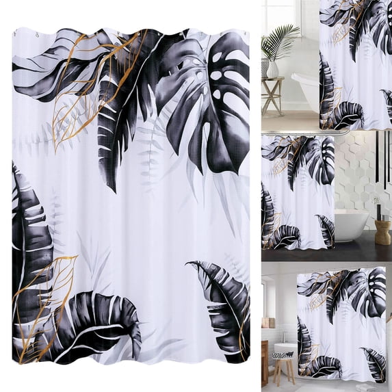 Giyblacko Curtain Shower Curtain Solid Color Curtains Thick High Precision Polyester Light Blocking Insulated Thermal Drapes Suitable For Bedroom/Living Room/Kitchen 1 Panel 180*180cm