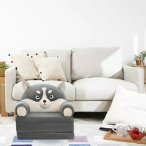 Giyblacko CushionPlush Foldable Kids Sofa Backrest Armchair 2 In 1 Foldable Children Sofa Cute Cartoon Lazy Sofa Children Flip Open Sofa Bed For Living Room Bedroom Without Liner Filler