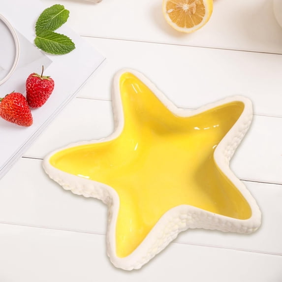 Giyblacko Desktop Ornament Small Jewelry Dish Tray Ceramic Conch Trinket Tray Cute Jewelry Organizer Creative Storage Bowl For Rings Bracelets Earrings Vanity Decoration