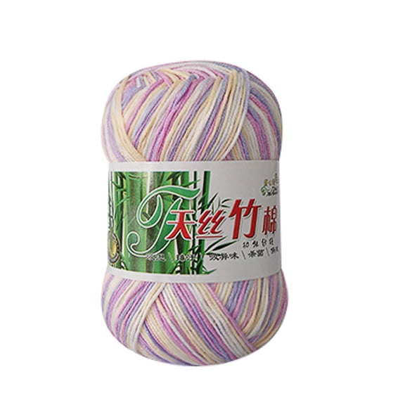 Giyblacko Diy Knitting Diy Knitting Wool New Bamboo Cotton Warm Soft Natural Knitting Crochet Knitwear Wool Yarn 50g H