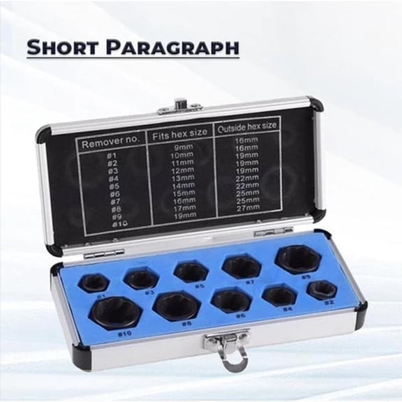 Giyblacko Drill Bits & Accessories The Perfect Tool Kit For Removing Stripped Rounded And Rusted And Broken Nut Extractor Socket Head Hex Removal Tool