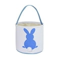 thumbnail image 1 of Giyblacko Easter Bunny Basket Bags Cute Animal Basket Holiday Rabbit Bunny Printed Canvas Gift Carry Candy Bag, 1 of 3