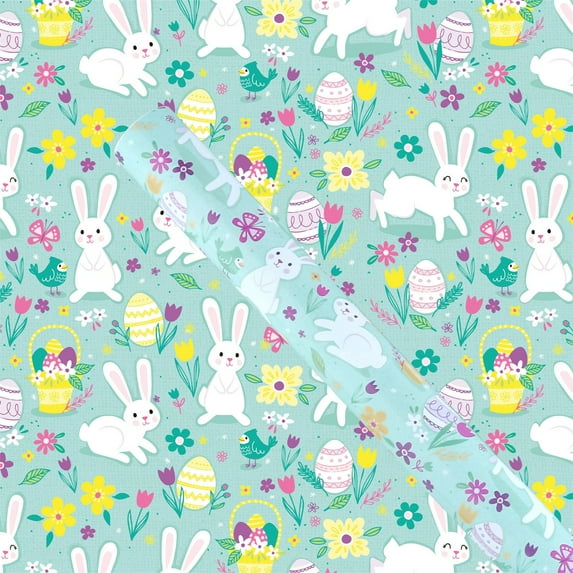 Giyblacko Easter Festival Gift Wrapping Paper Easter Gift Wrapping Paper Rabbit Year Gift Wrapping Paper Rabbit Coated Paper Packaging