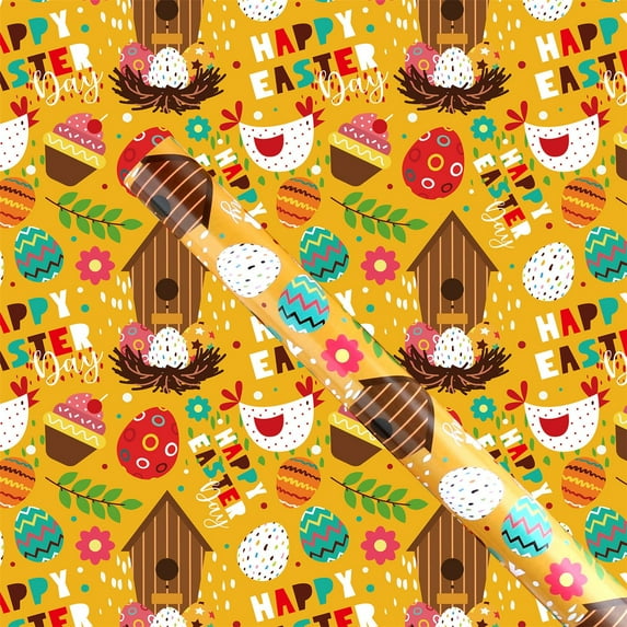 Giyblacko Easter Festival Gift Wrapping Paper Easter Gift Wrapping Paper Rabbit Year Gift Wrapping Paper Rabbit Coated Paper Packaging