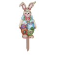 thumbnail image 1 of Giyblacko Easter Festival Insert Decorative Metal Rabbit Spring Bunny Easter Decoration Garden Easter Ornaments Stakes Sign Outdoor Decor Yard Stake Card Slot, 1 of 9