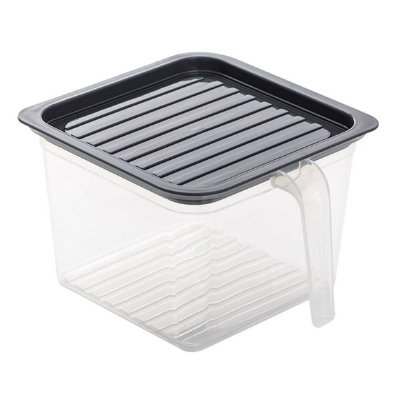 Giyblacko Food Storage Containers Square Transparent Refrigerator Storage Box, With a Lid Can Be Stacked