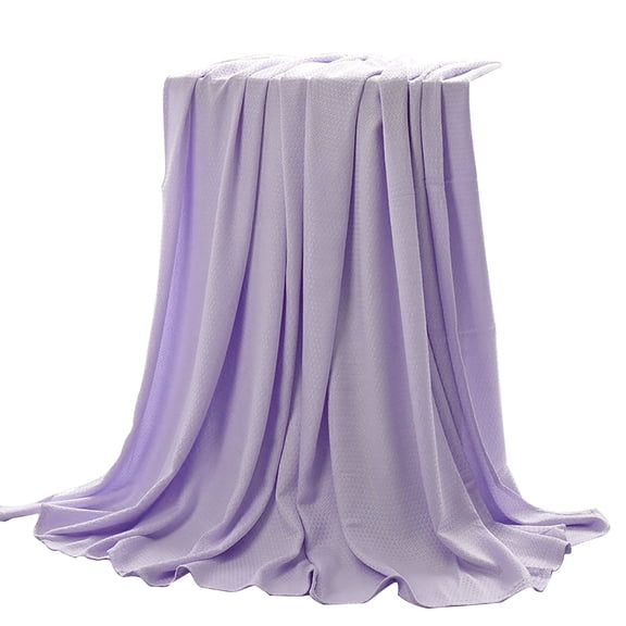 Giyblacko Four-Piece Bed Set Summer Ice Blankets For Hot Sleepers & Night Sweats Ba Mboo Fiber Lightweight Ice Blanket For All Season New Edition Ultra Cool Lightweight Ice Blankets