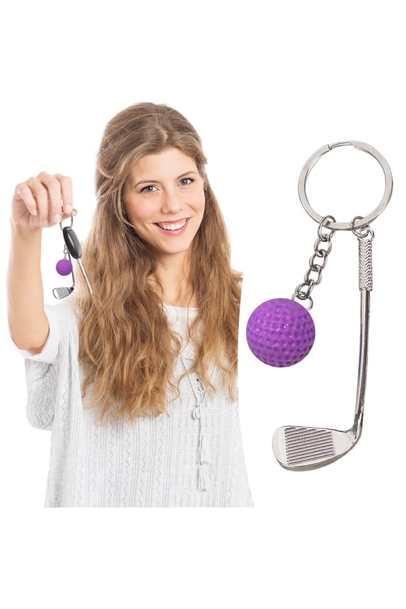 HangsSimulation Golf Keychain Bag Pendant Sports Supplies Ball Keychain
