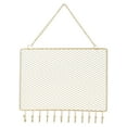 thumbnail image 1 of Giyblacko Jewelry Box with Drawers New Rectangular Metal Mesh Jewelry Hanging Wall Decoration Goods Storage Rack Nail Earrings Pendant Necklace Display Rack, 1 of 5