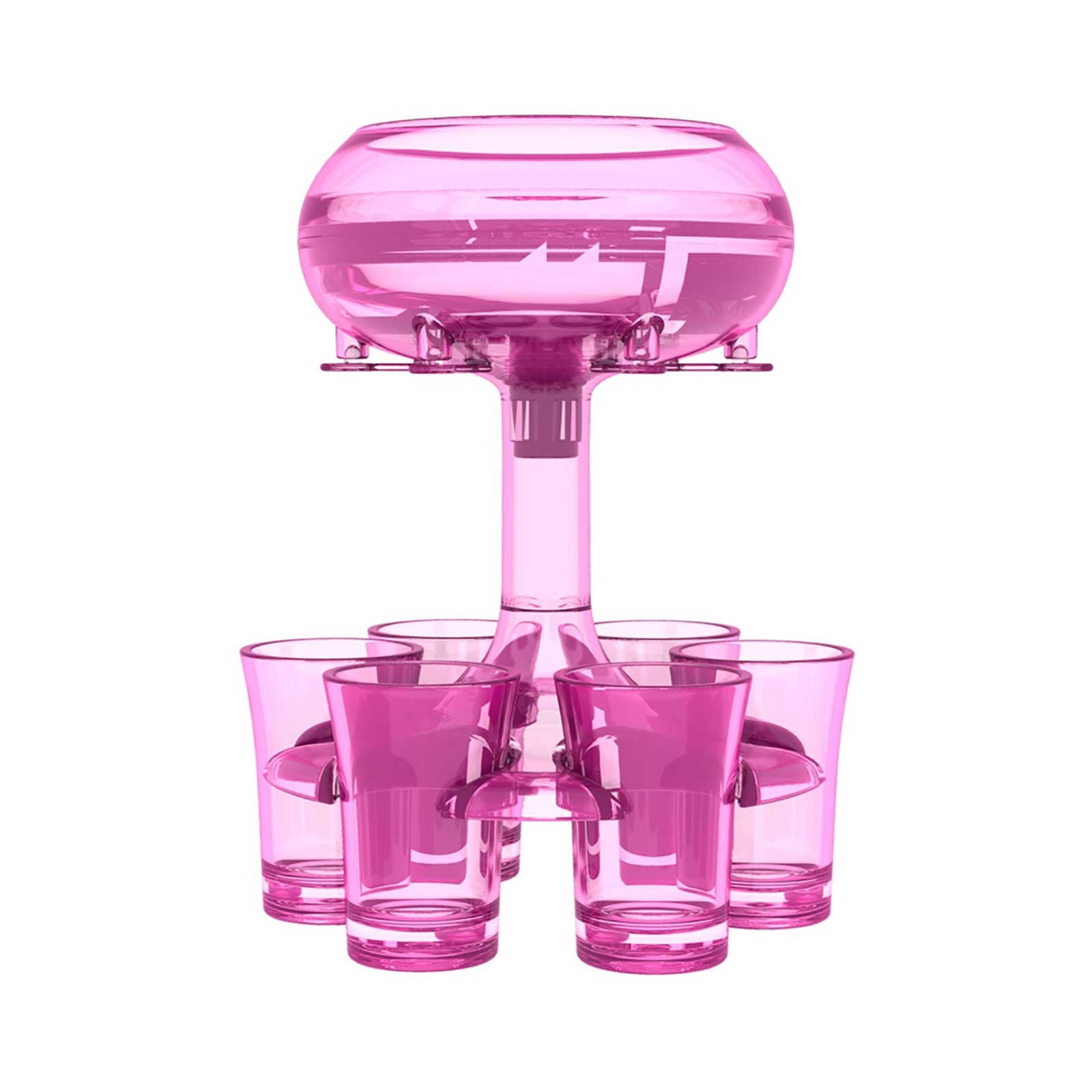 Giyblacko Liquor Bottle Pourers 6 Shot Glass Dispenser And Holder