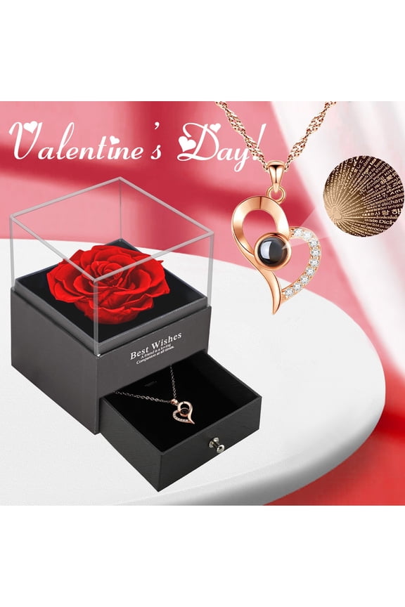 Mother's Day Everlasting Flower Gift Box Rose Preservation Flower Box Valentine's Day Mother's Day Handmade Rose Box Jewelry Box