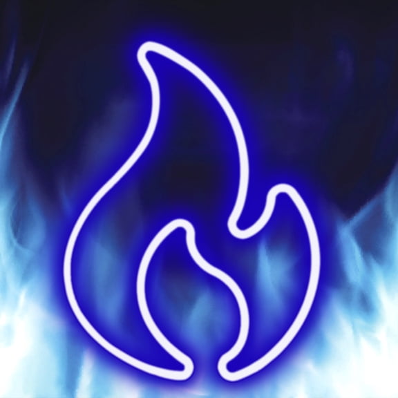Giyblacko Night LightsFlame Neon Sign For Bedroom Wall Decor USB Or Battery Powered Fire Neon Sign Flame LED Neon Light Sign For Kids Living Room Bar Party Christmas Wedding Decor