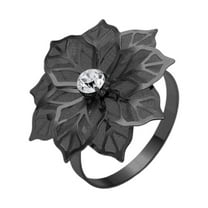 Giyblacko Party Supplies Napkin Ring Stainless Steel Flower Napkin Buckle European High End Napkin Ring