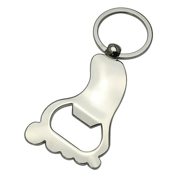 Giyblacko Pop Top Bottle Opener Novelty Foot Shaped Metal Beer Opener Keychain Beverage Openers Key Ring For Men Women Custom Logo Opener Keychain