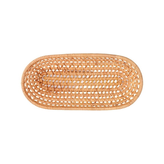 Giyblacko Rattan Bread Baskets Handmade Woven Fruit Baskets Stackable Tabletop Food Vegetables Serving Storage Display Basket