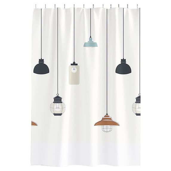 Giyblacko Shower Curtain Waterproof Fabric Shower Curtain Or Polyester Soft Cloth & Hotel Quality Machine Washable White Shower Curtain Liner For Bath Tub