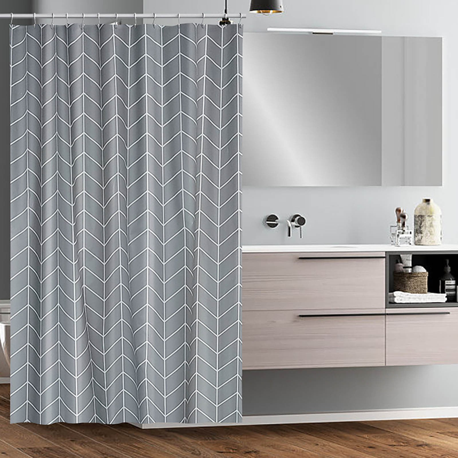 Giyblacko Shower CurtainModern Shower Curtain Hotel Bathroom Curtain