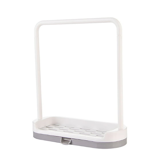 Giyblacko Over Sink Dish Rack Sink Telescopic Rack Adjustable Length Telescopic Sink Storage Rack Holder Kitchen Caddy Sponge Towel Dish Basket Brush Drain Organizers