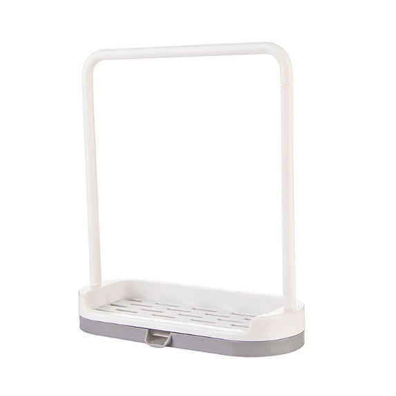 Giyblacko Over Sink Dish Rack Sink Telescopic Rack Adjustable Length Telescopic Sink Storage Rack Holder Kitchen Caddy Sponge Towel Dish Basket Brush Drain Organizers