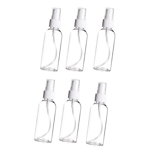Giyblacko Small Spray Bottle with Fine Mist Sprayer With Plastic Bottle Spray Transparent Spray Empty Small 6PCS Bottle Plastic 50ML Travel equipment