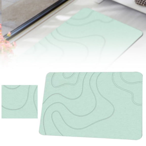 Giyblacko Stone Bath Mat Diatomaceous Earth Bath Mat Super Absorbent Non Slip Diatomite Stone Bath Mats For Bathroom Quick Drying Stone Shower Mat