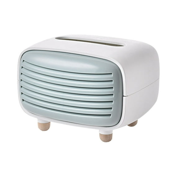 Giyblacko Storage Box Vintage Radio Facial Tissue Box Cover Napkin Holder Organizer Paper Towel Dispenser Container For Bathroom Car Office Home Decor