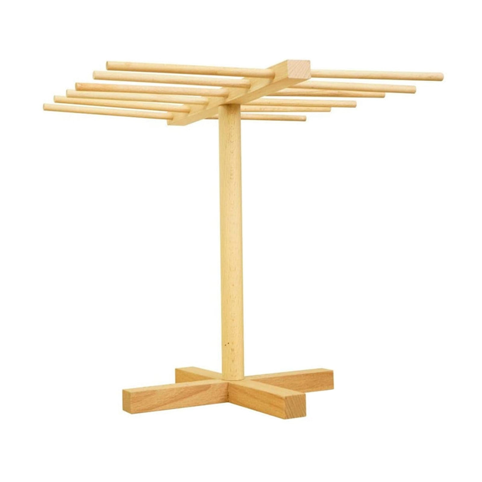 Giyblacko Storage Rack Natural Wood Pasta Drying Rack Stand Kitchen