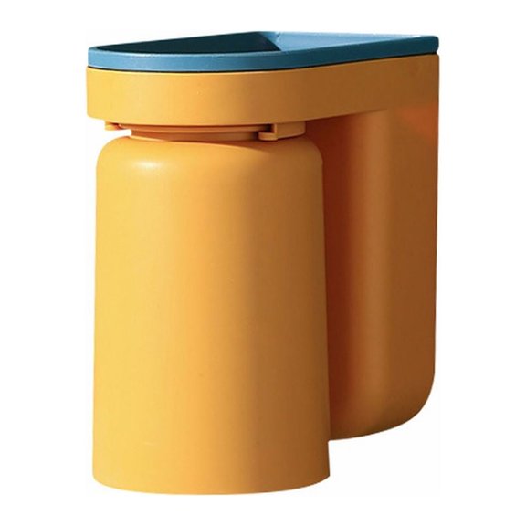 Giyblacko Storage Rack Toothbrush Rack Punch Light Luxury Mouthwash Cup Brushing Cup Wall Mounted Bathroom Storage Box Couple Tooth Cylinder