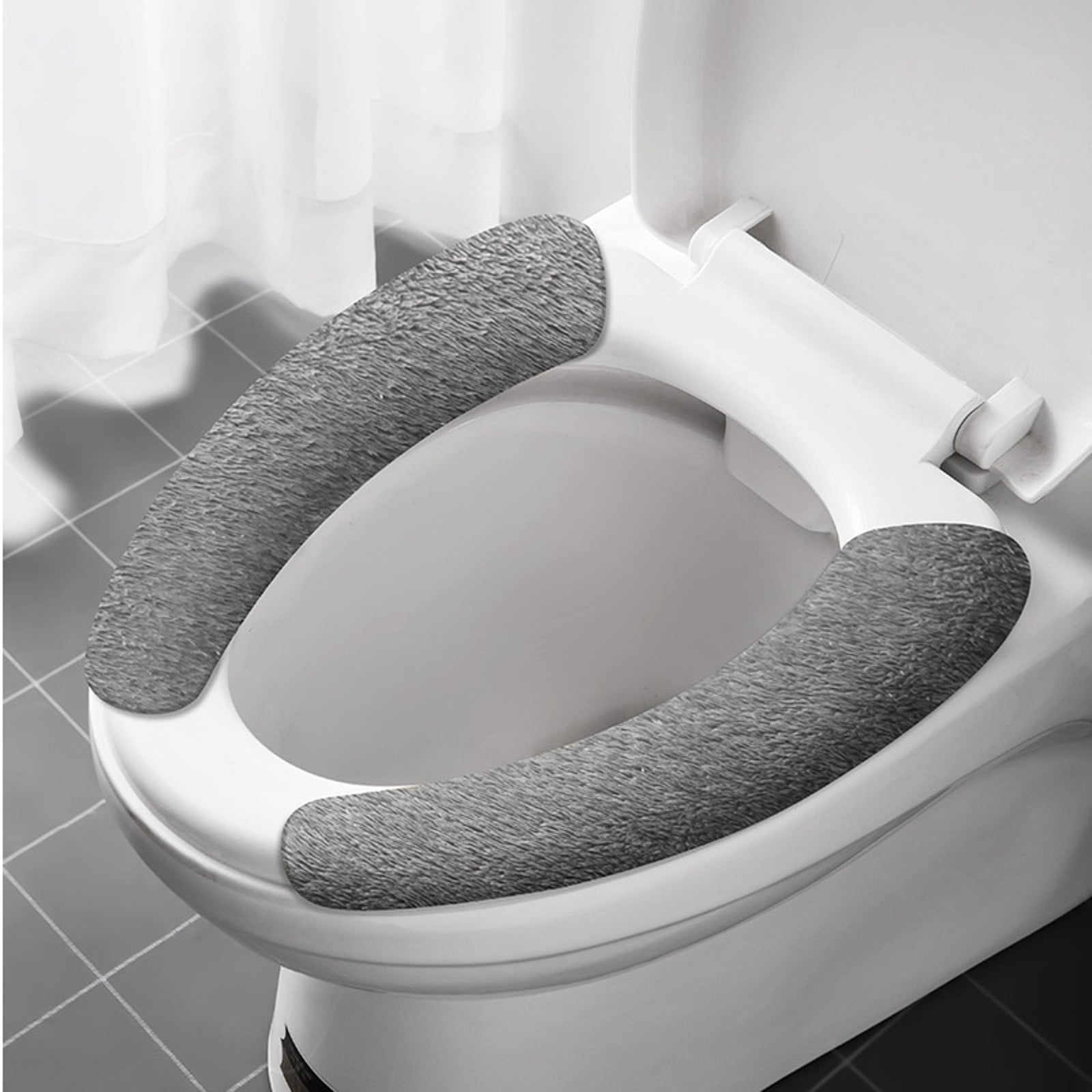 Giyblacko Toilet MatThicker Bathroom Toilet Seat Cover Pads Soft Warmer Toilet Seat Cushion ...