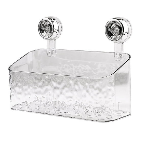 Giyblacko Tray Suction Cup Bathroom Caddy, Clear