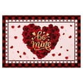 thumbnail image 1 of Giyblacko Valentine's Day Carpet Valentine's Day Indoor & Outdoor Door Mat Low Profile Resist Dirt Rug Durable and Washable Absorb Water -Slip Entryway 40 X 60CM, 1 of 7