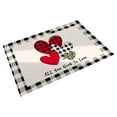 thumbnail image 1 of Giyblacko Valentine's Day Door Sign Heart Doormat Love Decorative Floor Entrance Rubber Mat Decor Doot Mat Non Slip Low Profile Indoor Outdoor Welcome Mat Washable Winter Holiday Doormat, 1 of 9