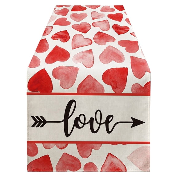 Giyblacko Valentine's Day Table cloth Buffalo Plaid Gnome Valentine Day Table Runner Anniversary Holiday Kitchen Dining Table Decoration For Home Party Indoor