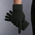 thumbnail image 1 of Giyblacko Winter Warm Gloves New Gloves Women's Winter Knit Gloves Warm Velvet Outdoor Gloves, 1 of 6