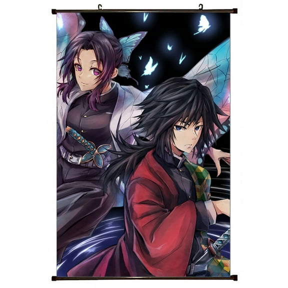 Giyu & Shinobu - Demon Slayer 23x35" Wall Scroll