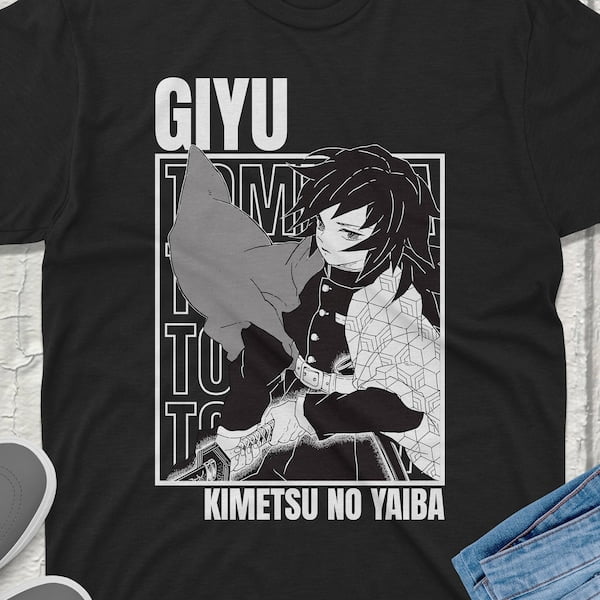 Giyu Tomioka Kimetsu No Yaiba Demon Slayer T Shirt Anime Graphic Tee